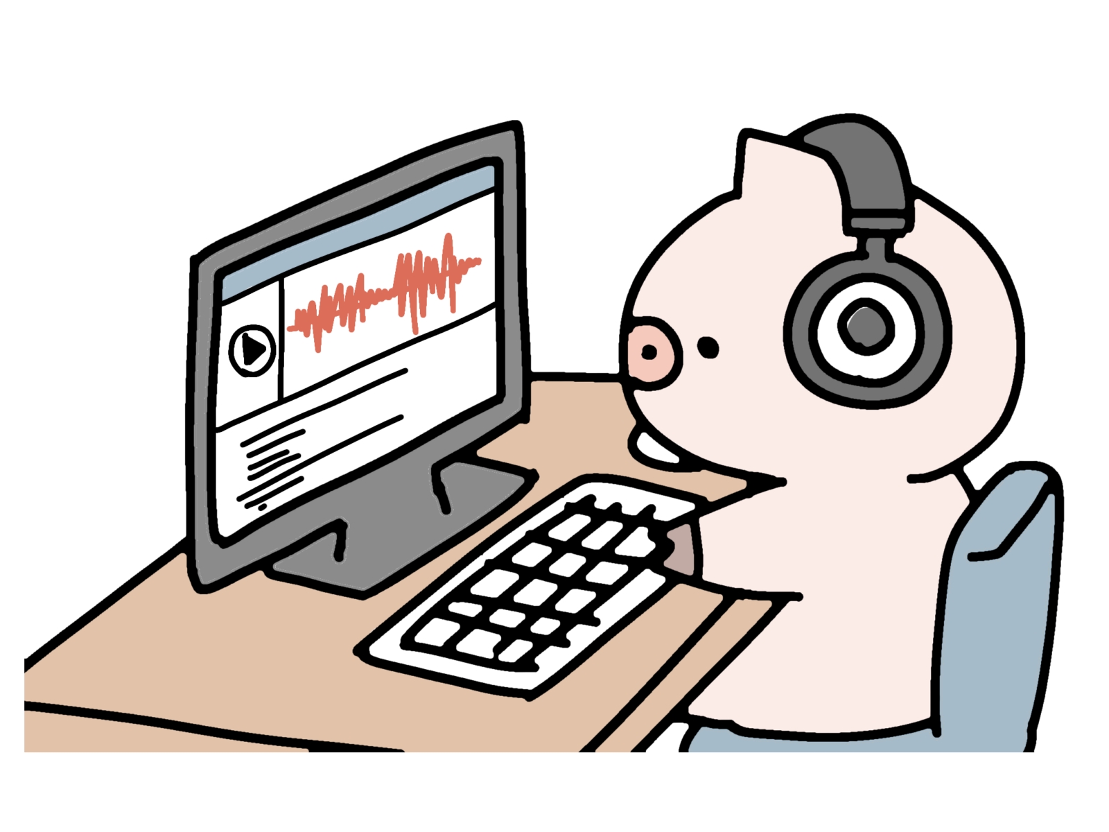 テープ起こしのお仕事が始まります！サムネイル